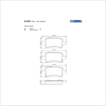 Pastilha de Freio Traseiro Chevrolet Cruze 1.4 16V 2016 - Cruze Sport6 1.4 16V 2017 - Equinox 2.0 16V 2018 À
