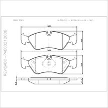 Pastilha de Freio Dianteiro Chevrolet Vectra 2.0 8V/2.2 16V/2.2 8V 1996 À 1999 Omega 2.2 8V 1994 À 1998 Suprema 2.2 8V 1