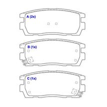 Pastilha de Freio Traseiro Chevrolet Captiva 2.4 16V/3.0 24V/3.6 24V 2006 À 2017