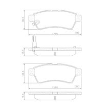 Pastilha de Freio Traseira Nissan X-Terra 2.8 12V 2005 À 2008