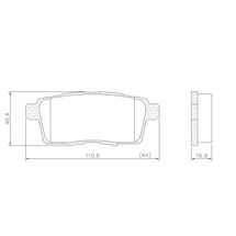Pastilha de Freio Traseira Ford Edge 3.5 24V 2008 À 2018