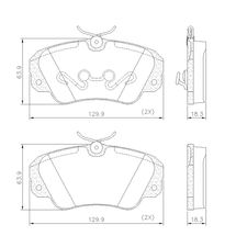 Pastilha de Freio Dianteira Chevrolet Omega 3.0 12V/4.1 12V 1992 À 1998 Suprema 3.0 12V/4.1 12V 1993 À 1996