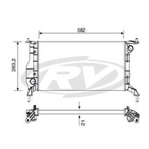 Radiador Chevrolet Classic 1.0 8V 2011 À 2016